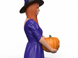 halloween girl 3D Model