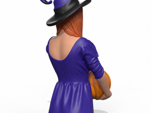 halloween girl 3D Model