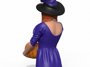 halloween girl 3D Model