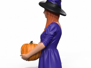 halloween girl 3D Model