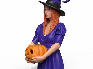 halloween girl 3D Model