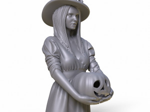 halloween girl 3D Model