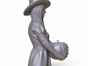 halloween girl 3D Model