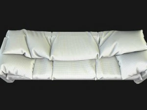 sofa with pillows 3D Model