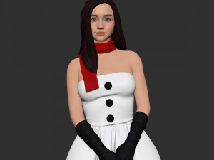 snowman cute Modello di stampa 3D