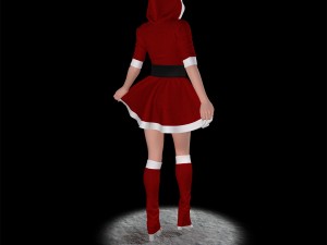 santa girl cute 3D Print Model