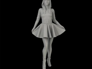 santa girl cute 3D Print Model