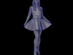 santa girl cute 3D Print Model