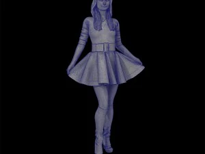 santa girl cute 3D Print Model