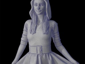 santa girl cute 3D Print Model