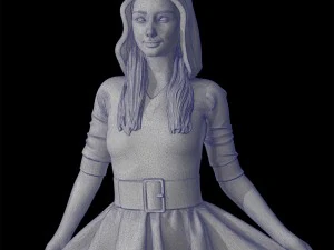 santa girl cute 3D Print Model