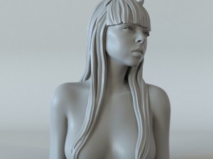 the girl with horns Modèles 3D en vedette