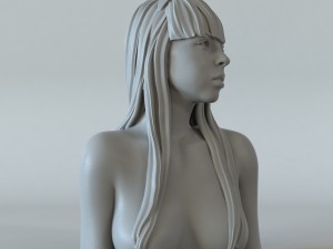 the girl with horns Modèles 3D en vedette