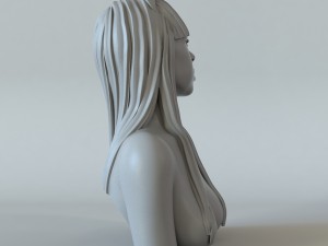 the girl with horns Modèles 3D en vedette