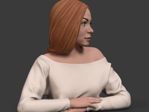 girl w 3D Print Model