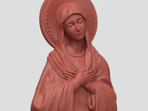 virgin mary 3D Print Model