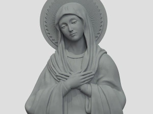 virgin mary 3D Print Model