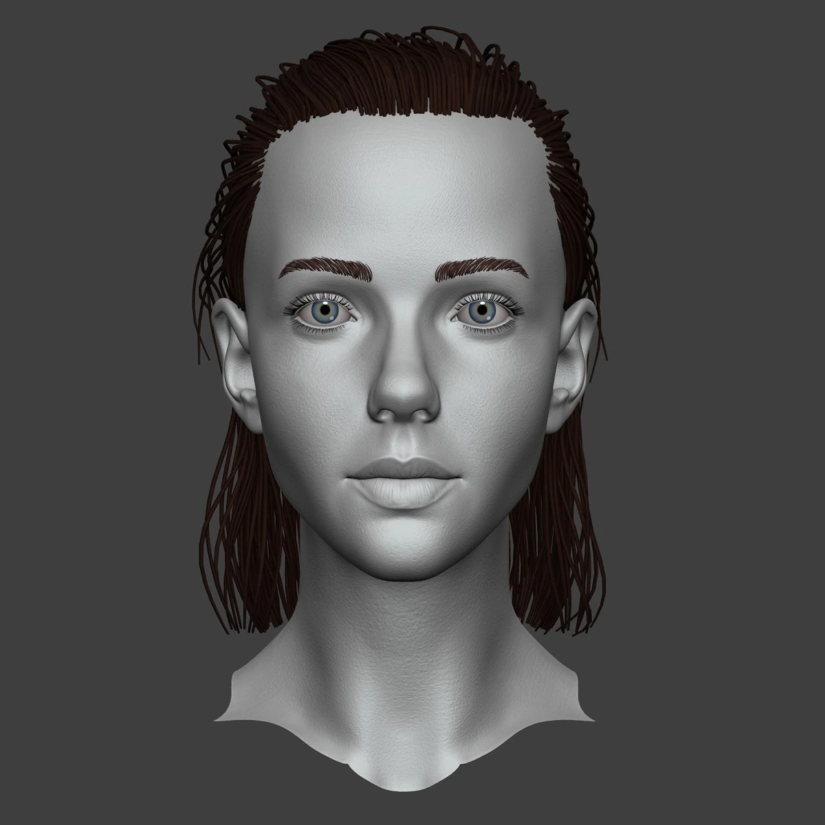 girl f 3D Model .c4d .max .obj .3ds .fbx .stl .blend 