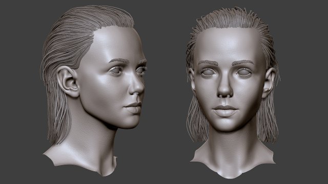girl f 3D Model in Woman 3DExport