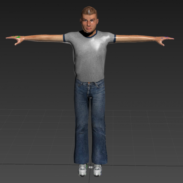 human 3d max Modelo 3D .c4d .max .obj .3ds .fbx .stl .blend