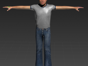 human 3d max Modelo 3D