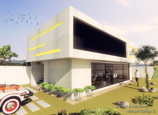 house modern 3D Model .c4d .max .obj .3ds .fbx .stl .blend 