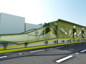 station bus modern 3Dモデル