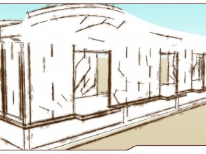 station bus modern 3Dモデル