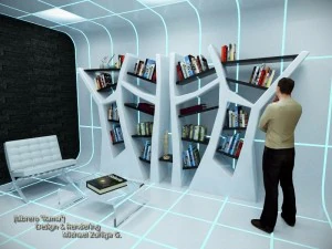 estante moderna Modelo 3D