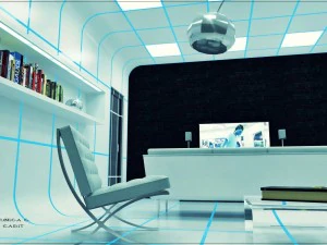 woonkamer tron 3D Model