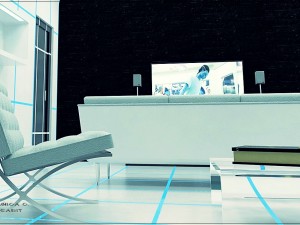 living room tron Modèle 3D