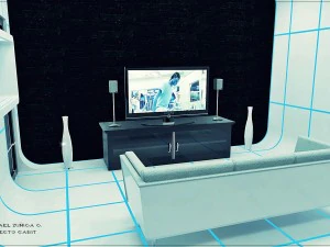 living room tron 3D Model