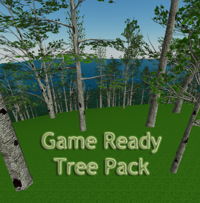 game ready tree pack 3D-Modell .c4d .max .obj .3ds .fbx .stl .blend 