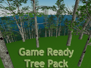 game ready tree pack 3D-Modell