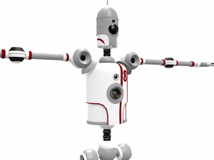 retro bot 60s 3D 모델