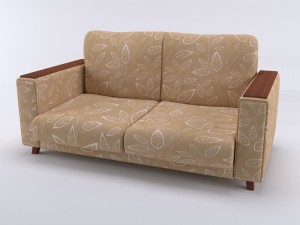 sofa beige Model 3D