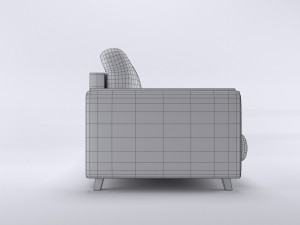 sofa beige Model 3D