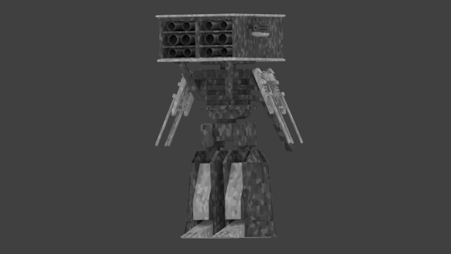 smart black camo mech 3D 模型 .c4d .max .obj .3ds .fbx .stl .blend 