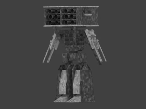 스마트 블랙 카모 메크 3D 모델