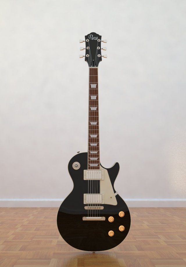 les paul deza Modèle 3D .c4d .max .obj .3ds .fbx .stl .blend 
