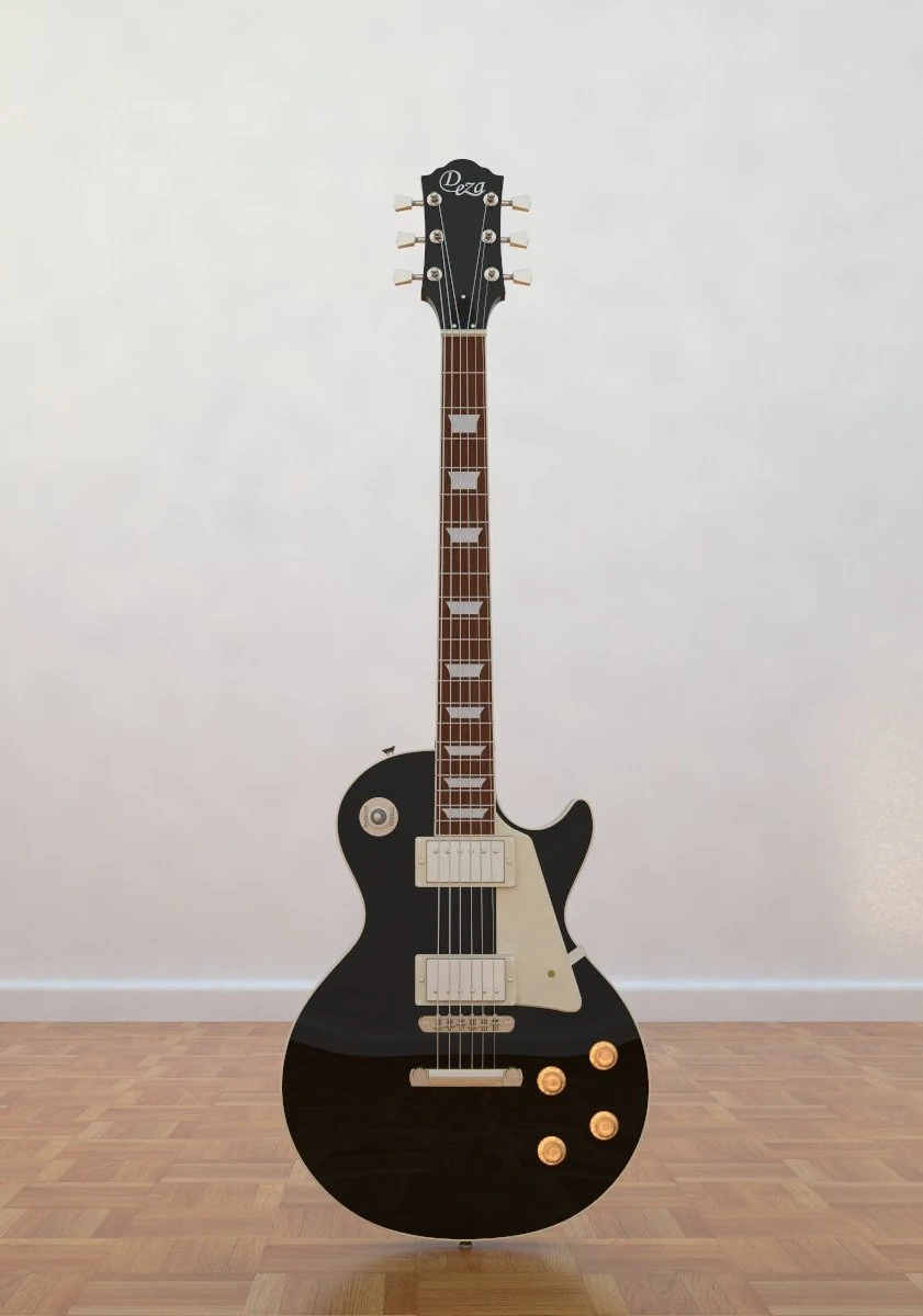les paul deza 3D Model .c4d .max .obj .3ds .fbx .stl .blend