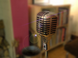 old school mic Modelo 3D
