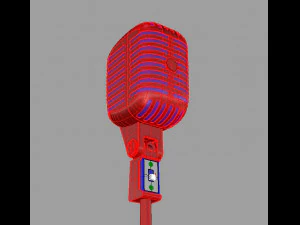 old school mic 3D Model