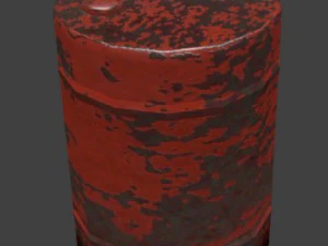 barrel low-poly mobile game model 3D Model