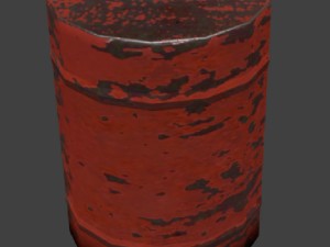 barrel low-poly mobile game model 3D 模型
