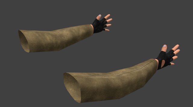 low-polygon hand model 3D 模型 .c4d .max .obj .3ds .fbx .stl .blend 