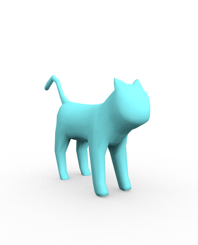 low-polygonal exclusive model of the cat i give now at a discount of 50 due to lack of texture Modelo 3D .c4d .max .obj .3ds .fbx .stl .blend 