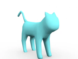 laag-veelhoekig exclusief model van de kat die ik nu geef met een korting van 50 vanwege gebrek aan textuur 3D Model