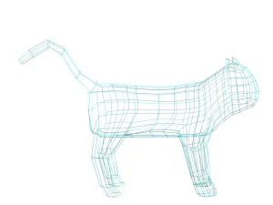 low-polygonal exclusive model of the cat i give now at a discount of 50 due to lack of texture 3D Model