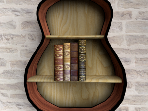 loft style bookshelf 3D Model